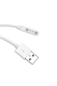 ROBAL Usb 4 Pin Pogo Kablo Akıllı Saat Manyetik Sabitleyici Şarj Kablosu Gt88 Gt68 Kw08 Kw18 Kw88 Kw98 - 6