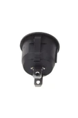 ROBİZ 16mm Yuvarlak 2 Pin Anahtar Switch Mini Buton Kcd1 Siyah Plastik Açma Kapama On / Off - 7