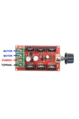 ROBİZ 40A 50V DC Motor Sürücü Kutulu Hız Kontrol Devresi 0/100% Pot Kontrollü Pwm Ayarlanabilir Voltaj thumbnail 3