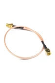 ROBİZ RG316 20cm Sma Erkek to Sma Dişi Kablo RF Uzatma Kablosu Altın Kaplama Soket 0-6GHz Wi-Fi Anten Fpv - 5