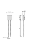 Alkatronik -70C 500C PT1000 A Rtd Platin Sıcaklık Sensörü Isı Algılayıcı 1000ohm Direnç Isıtıcı Fırın Buzdolab - 5