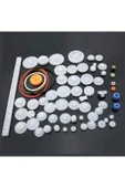 ROBİZ 60 Parça Plastik Dişli Seti Oyuncak Robot Araba Gear Dıy Kremayer Çark Kasnak Lastik Sonsuz Dişli thumbnail 7