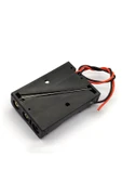 ROBİZ 3lü AAA Pil Kutusu Yuvası İnce Küçük Tip 3 Tane 1.5V Pil DC 4.5V Plastik Pil Tutucu 14cm Kablo - 2