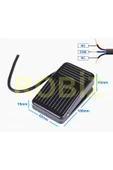 ROBİZ Pedal Ayak Butonu Kaydırmaz AC 250V 10A NO NC SPDT Push Anlık Ayak Kontrollü Anahtar Switch Freze thumbnail 3