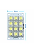 Alkatronik DC 3V 5V 1W Beyaz Led Board Modül 12 Adet Led Masa Gece Lambası Mobil Aydınlatma Hw-5v-12Led thumbnail 5