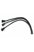 ROBİZ 1 to 3 Çoğaltıcı 25cm Fan Uzatma Kablosu Y Tip 4 Pin 3 Pin Bilgisayar Kasa Anakart Ekran Kartı thumbnail 7