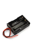 ROBİZ 3lü AAA Pil Kutusu Yuvası İnce Küçük Tip 3 Tane 1.5V Pil DC 4.5V Plastik Pil Tutucu 14cm Kablo - 8