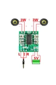 ROBİZ Pam8403 Mini Ses Yükseltici Class D 2x3w Amfi Kartı Stereo Dijital Amfilikatör Müzik - 1