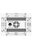 Alkatronik Tqfp-1 0.5mm Smd Dip Çevirici Pcb Tqfp16 Tqfp32 Tqfp48 Tqfp64 - 8