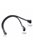 ROBİZ 1 to 2 Çoğaltıcı 25cm Fan Uzatma Kablosu Y Tip 4 Pin 3 Pin Bilgisayar Kasa Anakart Ekran Kartı thumbnail 3