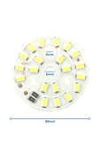 ROBİZ 5730 5v 10w 48mm Beyaz Led Modül Aluminyum Pcb 20 Led Lamba Aydınlatma Işık thumbnail 4