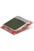 ROBİZ 5110 84x48 Lcd Modül  84 x 48 Pixel Grafik Lcd Display Ekran 5V Beyaz Arka ışık Gösterge Menü Resim - 3