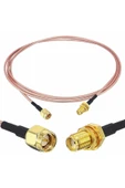 ROBİZ Rg316 100cm Erkek Dişi Sma Kablo 1 Metre Rf Uzatma Kablosu 50 Ohm 0-6ghz Koeksiyel Wifi Gsm Gprs - 7