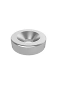 ROBİZ 4 Adet 10mm x 3mm Yuvarlak 3mm Havşa Delikli Mıknatıs Disk Neodyum Buzdolabı Ofis Yazı Not Tahtası - 4