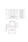 ROBİZ To220 Aluminyum Soğutucu Set Radyatör Entegre Transistör Mosfet Bjt Lm78xx Lm317 Irfxxx Tdaxx - 8