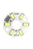 ROBİZ 5730 5v 3w 31mm Beyaz Led Modül Aluminyum Pcb 6 Led Lamba Aydınlatma Işık thumbnail 1