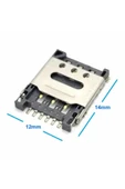 ROBİZ Nano Sim Kart Soket Micro 6 Pin Açılabilir Kilitli Kapak Gsm Akıllı Saat Apple Iphone Cep Telefonu - 1