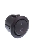 ROBİZ 16mm Yuvarlak 2 Pin Anahtar Switch Mini Buton Kcd1 Siyah Plastik Açma Kapama On / Off - 2