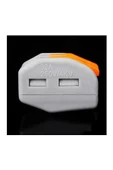 ROBİZ 2li Kolay Kablo Tel Birleştirici Konnektör Vidasız Klemens 250v 32a 1mm/4mm Elektrik Kablo Bağlantı thumbnail 7