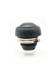 ROBİZ 12mm Pbs-33b 2 Pin Push Buton Siyah On Off 1a 250v Mini Yuvarlak Su Geçirmez Anahtar Momentary - 1