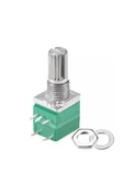 ROBİZ 5 Pin 10kohm Potansiyometre B10K Anahtarlı Pot Tırtıklı 15mm Döner Ayarlanabilir Direnç Ses - 5