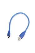 Alkatronik 30cm Mini Usb Kablo Mavi 480 Mbps Usb 2.0 Hot Swap - 8