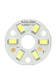 ROBİZ 5730 12v 3w 32mm Beyaz Led Modül Aluminyum Pcb 6 Led Lamba Aydınlatma Işık - 1