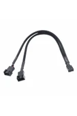 ROBİZ 1 to 2 Çoğaltıcı 25cm Fan Uzatma Kablosu Y Tip 4 Pin 3 Pin Bilgisayar Kasa Anakart Ekran Kartı thumbnail 4