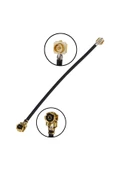 ROBİZ 15cm Ipex1 Erkek İpex1 Dişi RF Bağlantı Kablosu Altın Kaplama RF Anten Mhf1 UFL U.FL Mini PCIe - 5