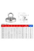 ROBİZ Knd32 Mıknatıs 36kg  N52 Halka Askı Taşıyıcı Çekici Super Güçlü Neodyum Dolap Ofis Ev Hobi Oyuncak - 8