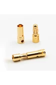 ROBİZ 5 Çift 3.5mm Altın Kaplama Banana Dişi Erkek Soket 40a Pil Batarya Lion Bullet Plug - 5