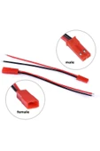 ROBİZ Jst Kablo Erkek Dişi Çift 15cm 150mm Model Uçak Helikopter Robot Lipo Lityum Lion Pil Akü Bağlantı thumbnail 1