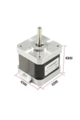 ROBİZ 17hs4401 Nema 17 Step Motor 0.42n.m D Mil 2 Faz 1.5a 1.8 Derece 200 Adım 3d Yazıcı Printer - 6