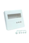 ROBİZ Plastik Proje Kutusu 86x86mm Beyaz Duvara Yüzeye Montaj Tip 1602 Lcd 3 Buton Elektronik Devre thumbnail 3