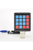 ROBİZ 4 X 4 Matrix Membran Keypad 16 Buton Tuş Takımı Keyboard Klavye Alarm Şifre Kilit thumbnail 5