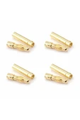 ROBİZ 4 Çift 4mm Altın Kaplama Banana Dişi Erkek Soket 40a Pil Batarya Lion Bullet Plug Kablo - 5