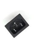 ROBİZ 220v 15a Ac Erkek Power Giriş Soketi C14 3 Pin Panel Montaj Tip Güç Kablo Bağlantı Konnektörü thumbnail 4