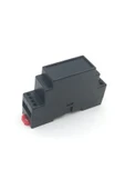 ROBİZ Ray Tip Siyah Plastik Kutu 24 X 59 X 88mm Elektronik Devre Proje Prototip Sigorta Röle Otomasyon - 6