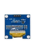 ROBİZ 1.3 Inch Iıc Mavi Oled Lcd Modül I2c Seri 1.3” Ssh1106 Dc 3.3v 5v 128x64 Pixel Grafik thumbnail 3