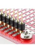 ROBİZ 1x40 Pin Precision Erkek Header Tek Sıra 2.54mm 180 Derece Altın Kaplama Yuvarlak Kırılabilir - 4