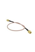 ROBİZ RG316 20cm Rp Sma Erkek ( Dişi / Dişi ) Kablo RF Uzatma Kablosu Altın Kaplama Soket 0-6GHz Wi-Fi - 5