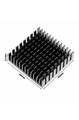 ROBİZ Aluminyum Soğutucu 4x4cm Altın Renk 40x40mm 143 Kanat Pasif Radyatör Peltier - 1