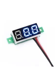 ROBİZ Voltmetre 0.28' 0-100v Mavi 3 Telli Dijital Led Gösterge Voltaj thumbnail 1