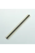 ROBİZ 1x40 Pin Precision Erkek Header Tek Sıra 2.54mm 180 Derece Altın Kaplama Yuvarlak Kırılabilir - 1