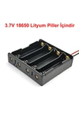 ROBİZ 18650 2 Tel 4lü Pil Kutusu Paralel 4 Adet 3.7v Paralel Lityum Lion Batarya Yuvası Mobil Güç Kaynağı thumbnail 5