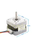 ROBİZ 17HS3401 Nema 17 Step Motor 0.28N.m D Mil 2 Faz 1.3A 1.8 Derece 200 Adım Tork 3D Yazıcı Printer thumbnail 3