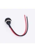 ROBİZ 12mm Pbs-33b 2 Pin Push Buton Siyah 20cm Kablolu On Off 1a 250v Mini Yuvarlak Su Geçirmez Anahtar thumbnail 3