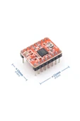 OEM A4988 Bipolar Step Motor Sürücü Modül Dc 35v 2a Mikrostep 32 Adım 3d Yazıcı Robot Cnc Reprap Mks thumbnail 2