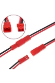 ROBİZ Jst Kablo Erkek Dişi Çift 15cm 150mm Model Uçak Helikopter Robot Lipo Lityum Lion Pil Akü Bağlantı thumbnail 2