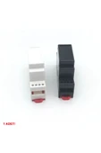 ROBİZ Ray Tip Siyah Plastik Kutu 24 X 59 X 88mm Elektronik Devre Proje Prototip Sigorta Röle Otomasyon - 8